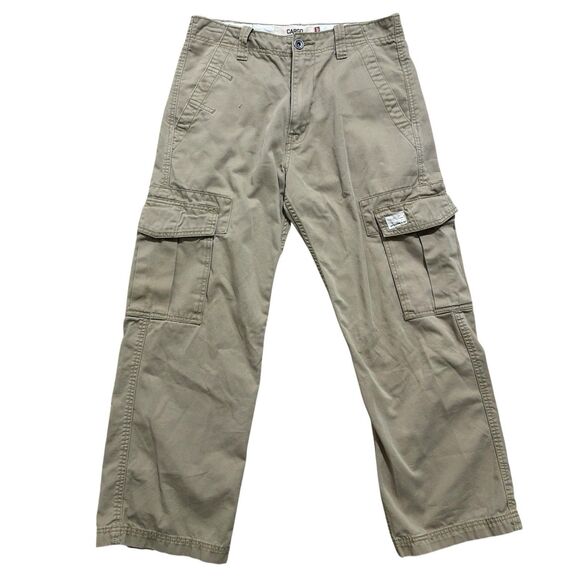 Levi’s Pants Men’s 30x30 Tan Khaki Cargo Loose Straight Pants Y2K Skater Baggy - Picture 1 of 7